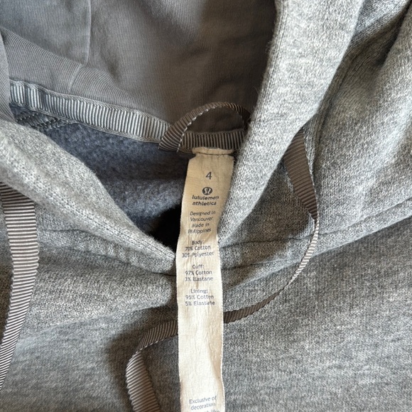 EUC Lululemon Wind Down Pullover Heathered Medium Grey / Slate Size 4 - Picture 9 of 16
